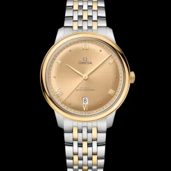 40 mm, acier ‑ or jaune sur or jaune|OMEGA New