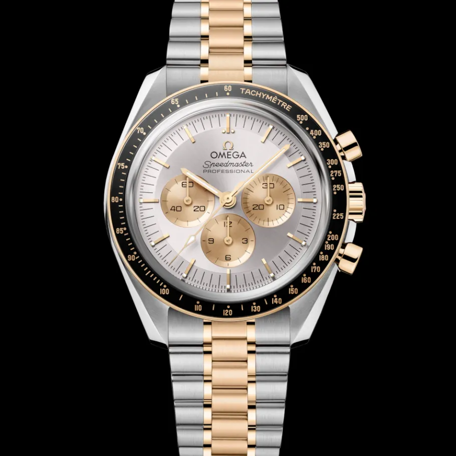 42 mm, acier ‑ or Moonshine™ sur acier ‑ or Moonshine™|OMEGA Fashion