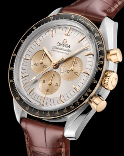 42 mm, acier ‑ or Moonshine™ sur alligator|OMEGA Hot