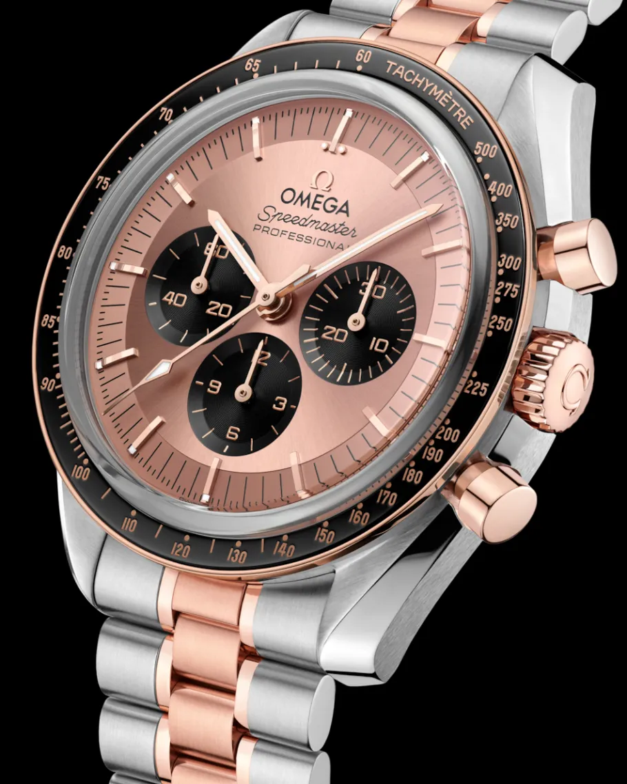 42 mm, acier ‑ or « Sedna™ » sur acier ‑ or « Sedna™ »|OMEGA Hot