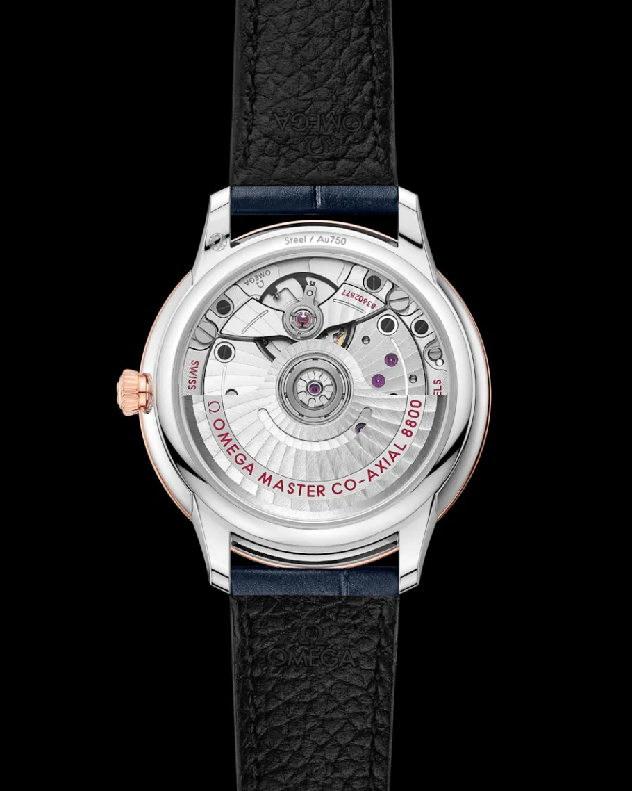 34 mm, acier ‑ or « Sedna™ » sur bracelet en cuir|OMEGA Fashion