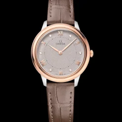 30 mm, acier ‑ or « Sedna™ » sur bracelet en cuir|OMEGA Discount