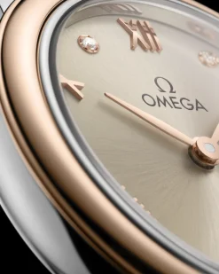 27,5 mm, acier ‑ or « Sedna™ » sur bracelet en cuir|OMEGA Discount
