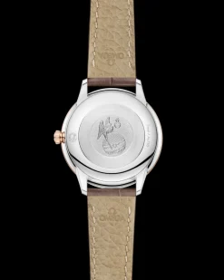 27,5 mm, acier ‑ or « Sedna™ » sur bracelet en cuir|OMEGA Outlet