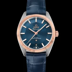 39 mm, acier ‑ or « Sedna™ » sur bracelet en cuir|OMEGA Fashion