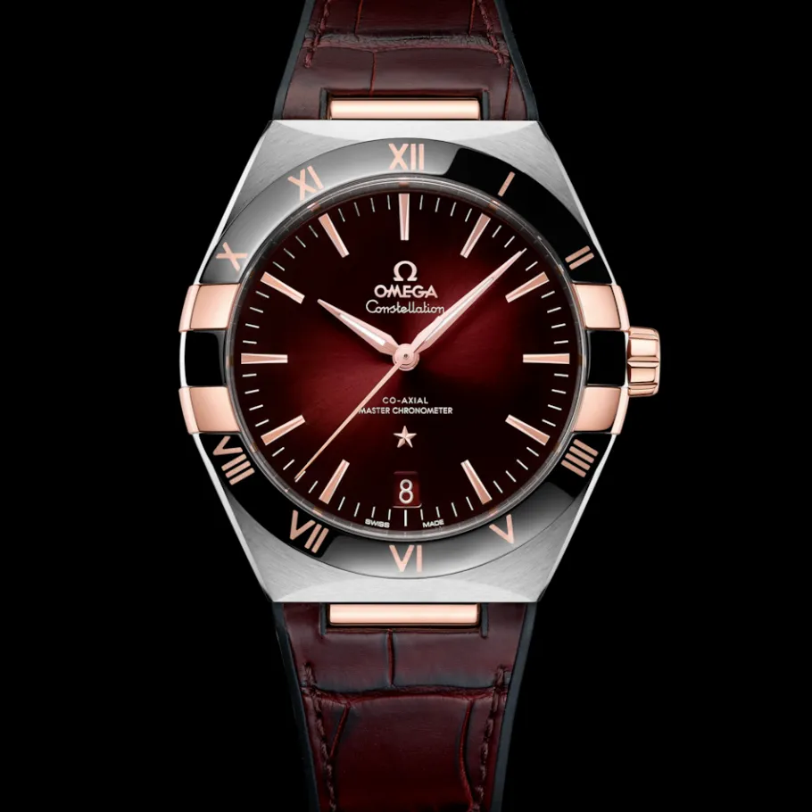 41 mm, acier ‑ or « Sedna™ » sur bracelet en cuir|OMEGA Outlet