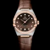 36 mm, acier ‑ or « Sedna™ » sur bracelet en cuir|OMEGA Sale