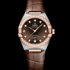 36 mm, acier ‑ or « Sedna™ » sur bracelet en cuir|OMEGA Sale