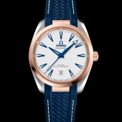 38 mm, acier ‑ or « Sedna™ » sur bracelet caoutchouc|OMEGA Sale