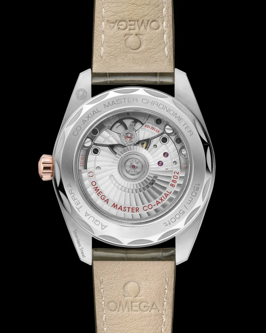 38 mm, acier ‑ or « Sedna™ » sur bracelet en cuir|OMEGA Fashion