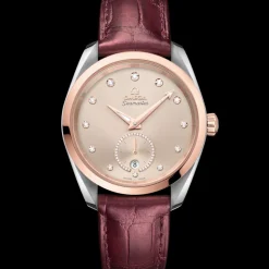 38 mm, acier ‑ or « Sedna™ » sur bracelet en cuir|OMEGA Fashion