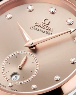 38 mm, acier ‑ or « Sedna™ » sur bracelet en cuir|OMEGA Fashion