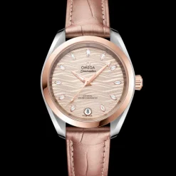 34 mm, acier ‑ or « Sedna™ » sur bracelet en cuir|OMEGA Best
