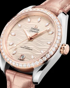 34 mm, acier ‑ or « Sedna™ » sur bracelet en cuir|OMEGA Outlet