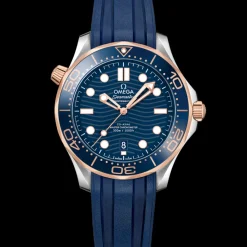 42 mm, acier ‑ or « Sedna™ » sur bracelet caoutchouc|OMEGA Outlet