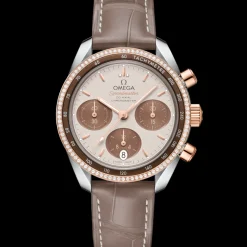 38 mm, acier ‑ or « Sedna™ » sur bracelet en cuir|OMEGA Hot