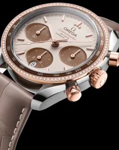 38 mm, acier ‑ or « Sedna™ » sur bracelet en cuir|OMEGA Hot