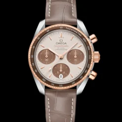 38 mm, acier ‑ or « Sedna™ » sur bracelet en cuir|OMEGA Fashion