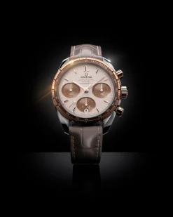 38 mm, acier ‑ or « Sedna™ » sur bracelet en cuir|OMEGA Fashion