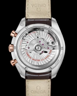 44,25 mm, acier ‑ or « Sedna™ » sur bracelet en cuir|OMEGA Sale