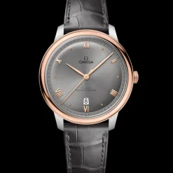 40 mm, acier ‑ or « Sedna™ » sur bracelet en cuir|OMEGA New