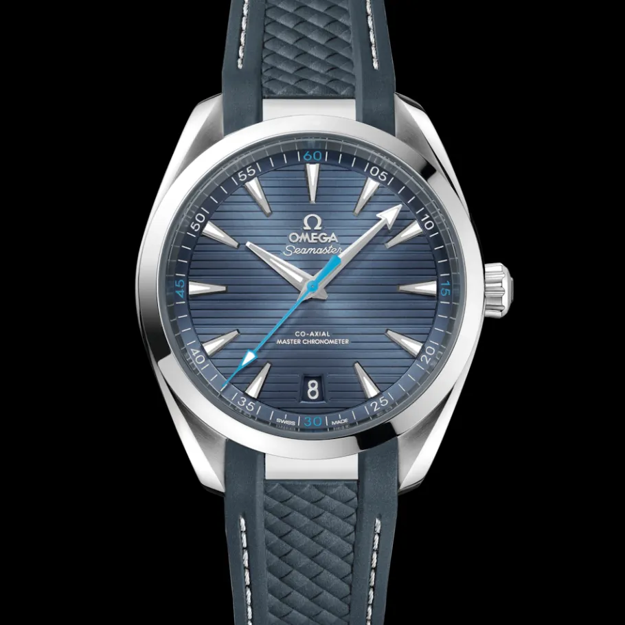41 mm, acier sur bracelet caoutchouc|OMEGA New
