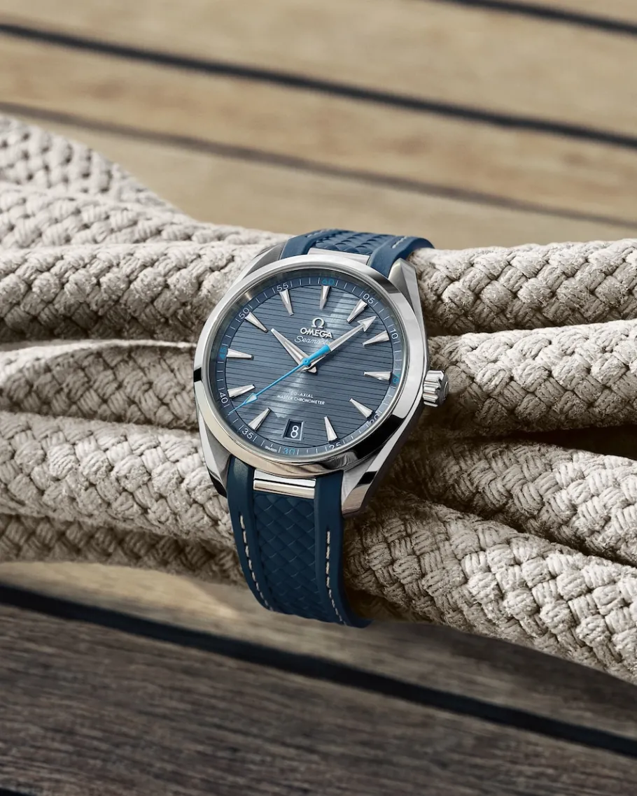 41 mm, acier sur bracelet caoutchouc|OMEGA New