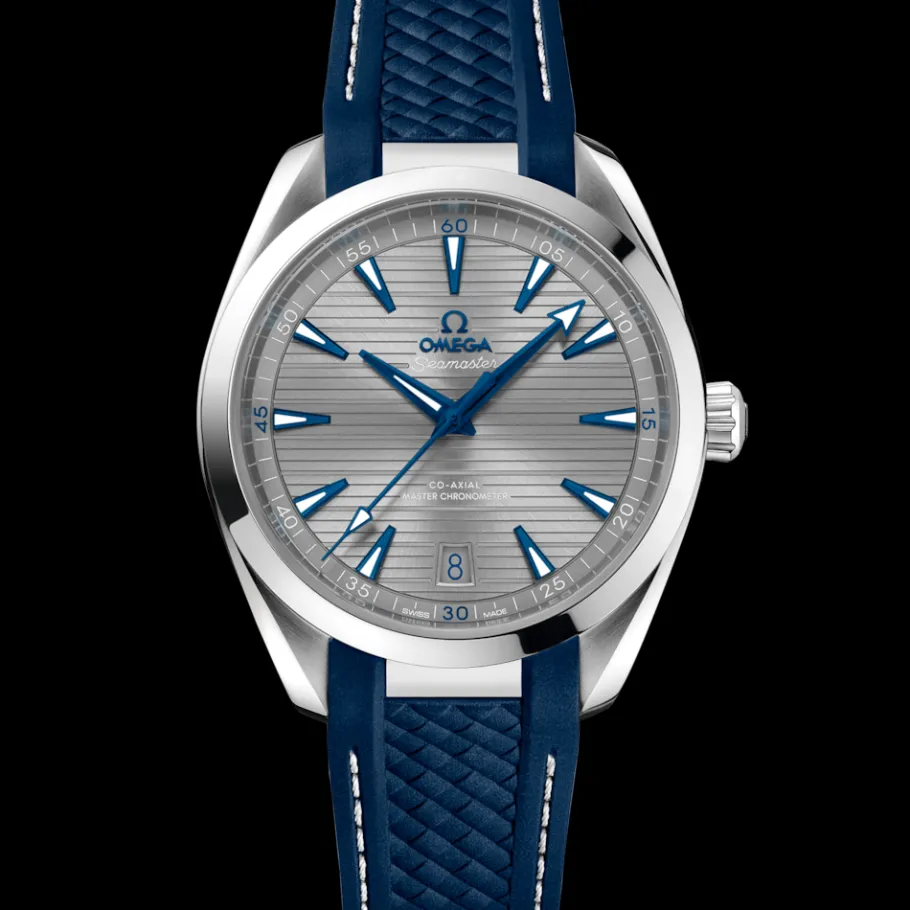 41 mm, acier sur bracelet caoutchouc|OMEGA Fashion