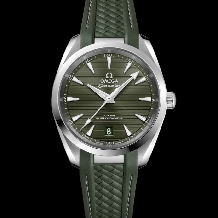 38 mm, acier sur bracelet caoutchouc|OMEGA Fashion