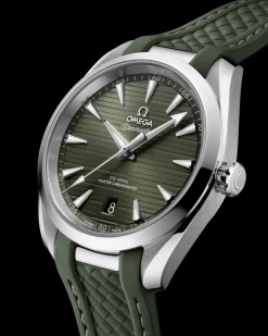 38 mm, acier sur bracelet caoutchouc|OMEGA Fashion