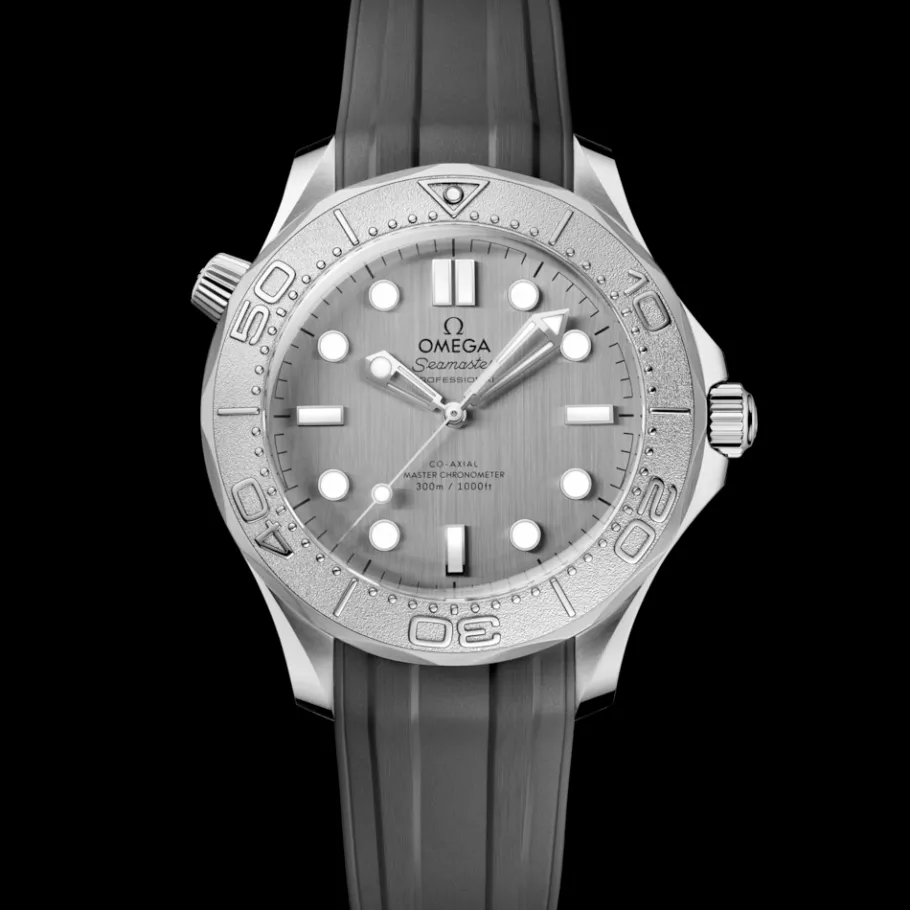 42 mm, acier sur bracelet caoutchouc|OMEGA New