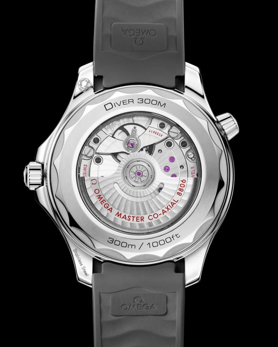 42 mm, acier sur bracelet caoutchouc|OMEGA New