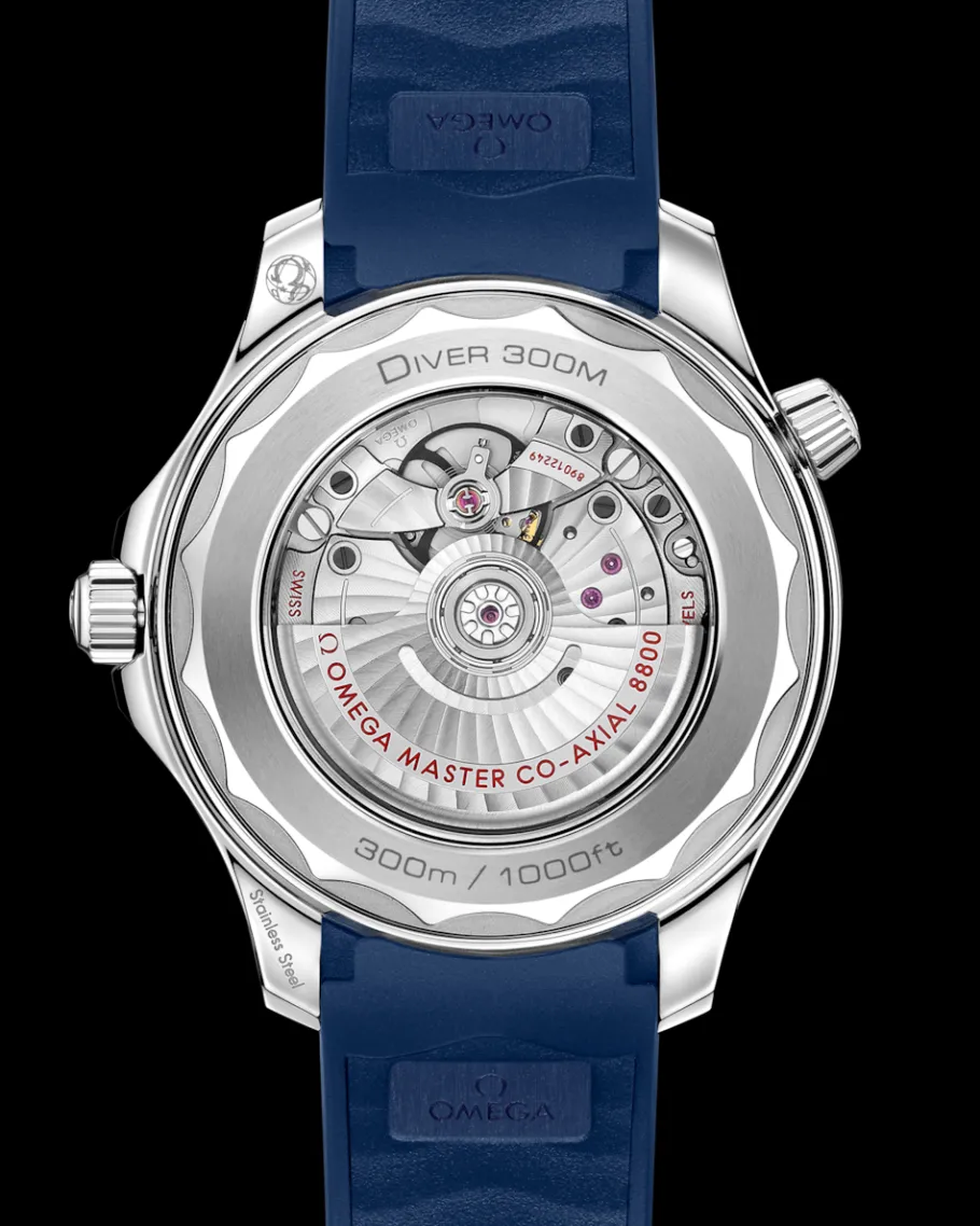 42 mm, acier sur bracelet caoutchouc|OMEGA Fashion