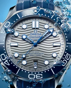 42 mm, acier sur bracelet caoutchouc|OMEGA Fashion