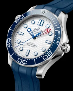 42 mm, acier sur bracelet caoutchouc|OMEGA Fashion