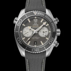 45,5 mm, acier sur bracelet caoutchouc|OMEGA New