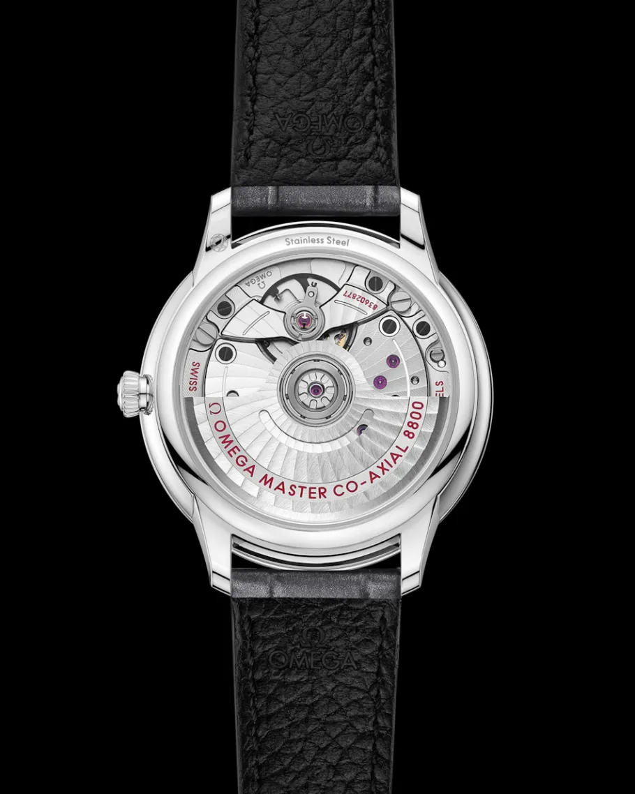 34 mm, acier sur bracelet en cuir|OMEGA Hot