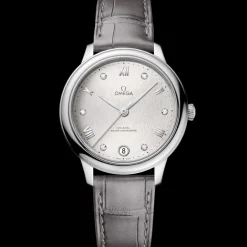 34 mm, acier sur bracelet en cuir|OMEGA New