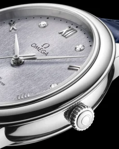 34 mm, acier sur bracelet en cuir|OMEGA New