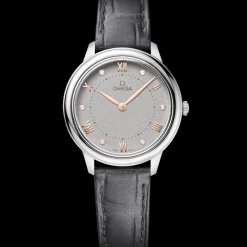 30 mm, acier sur bracelet en cuir|OMEGA Fashion