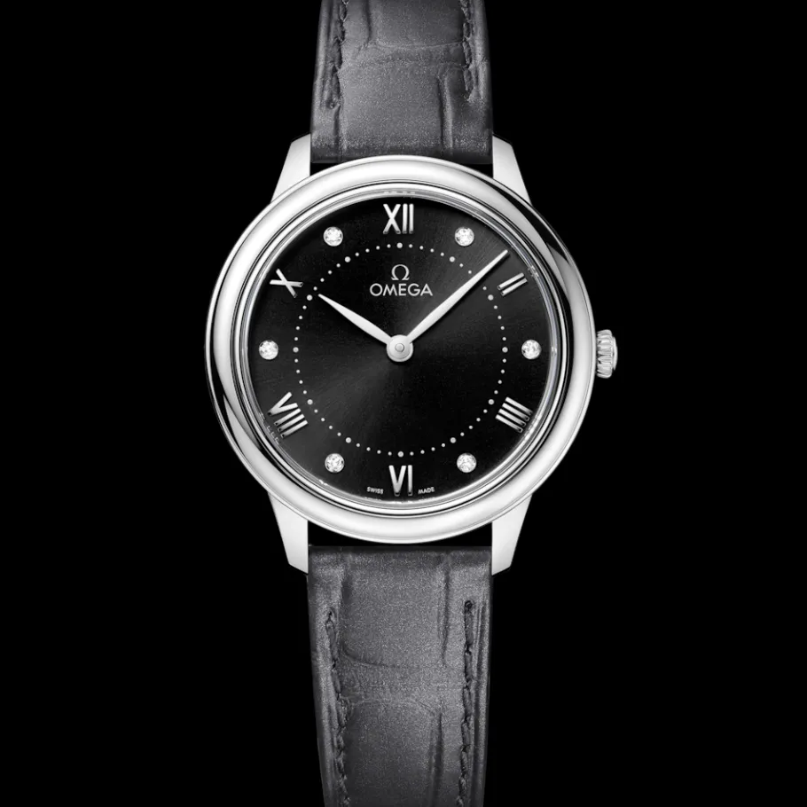 30 mm, acier sur bracelet en cuir|OMEGA Outlet