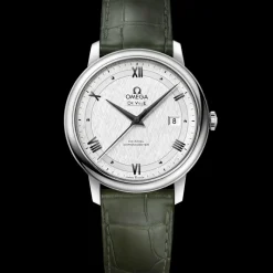 39,5 mm, acier sur bracelet en cuir|OMEGA Hot