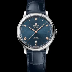 39,5 mm, acier sur bracelet en cuir|OMEGA Sale