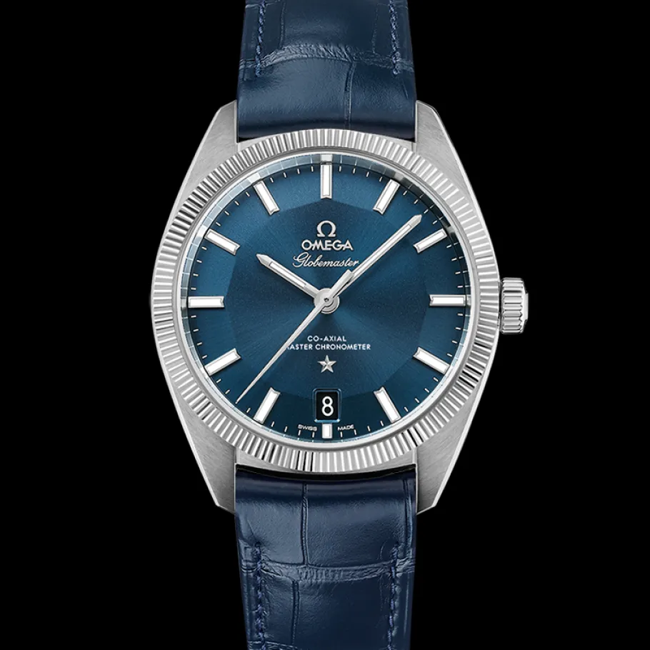 39 mm, acier sur bracelet en cuir|OMEGA Online