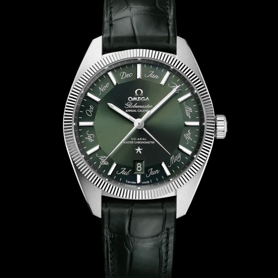 41 mm, acier sur bracelet en cuir|OMEGA Discount