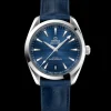41 mm, acier sur bracelet en cuir|OMEGA Fashion