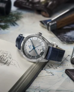 41 mm, acier sur bracelet en cuir|OMEGA Discount