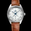41 mm, acier sur bracelet en cuir|OMEGA Hot