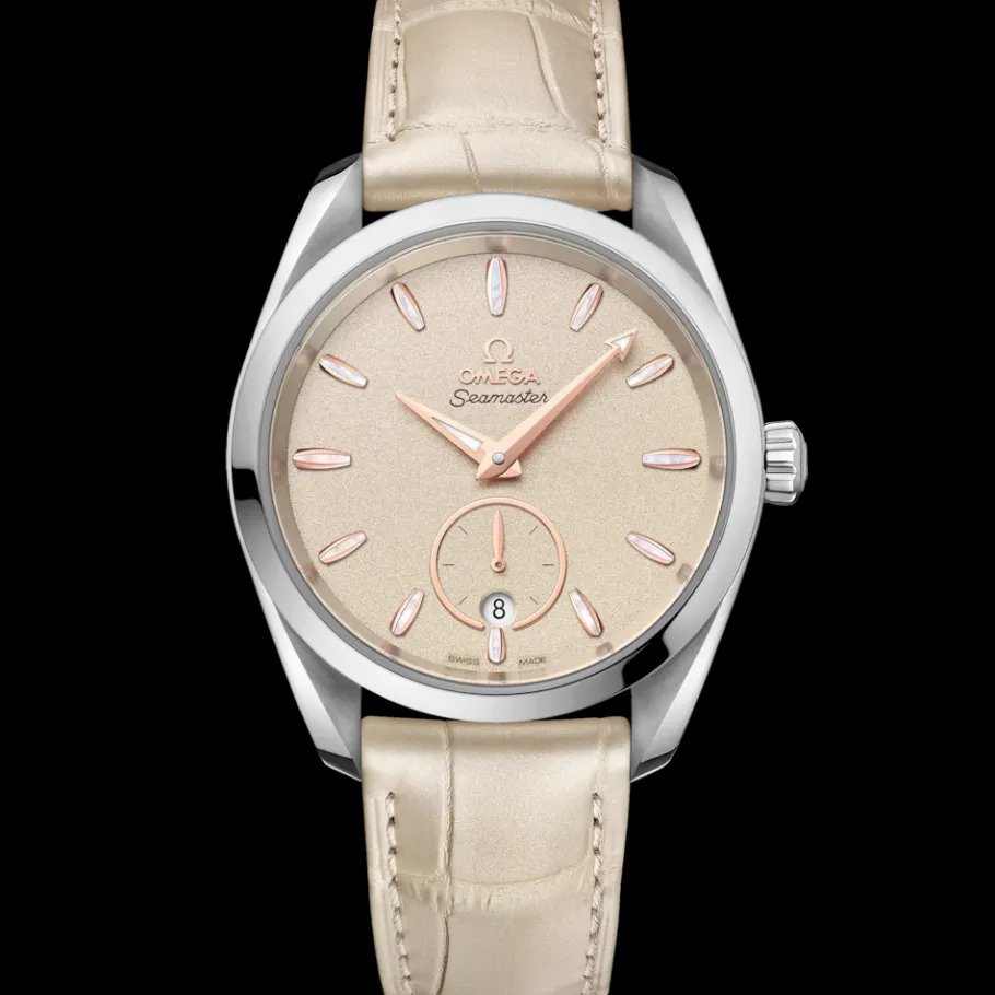 38 mm, acier sur bracelet en cuir|OMEGA Sale