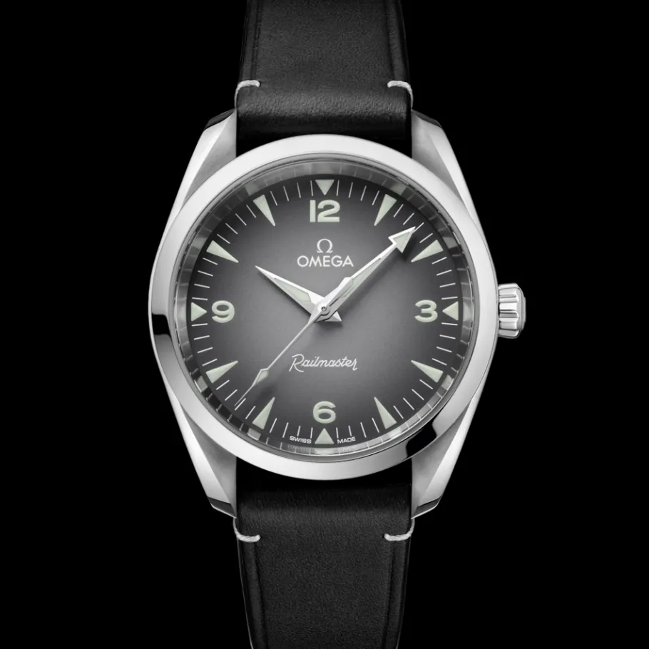 38 mm, acier sur bracelet en cuir|OMEGA Outlet